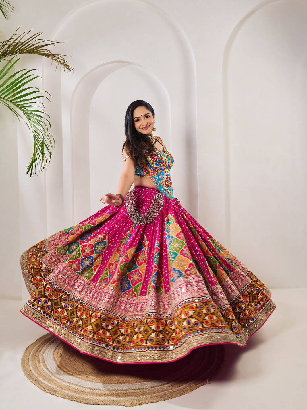 Heavy Muslin Cotton Lehenga Choli